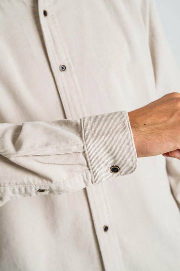 Reell κοτλέ πουκάμισο Strike Oatmeal