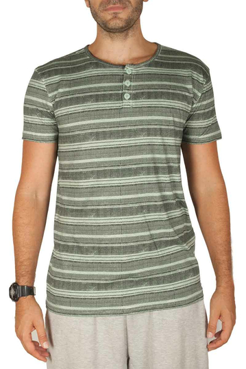 Sublevel Striped T-shirt Light Green