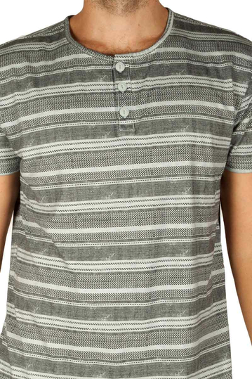 Sublevel Striped T-shirt Light Grey