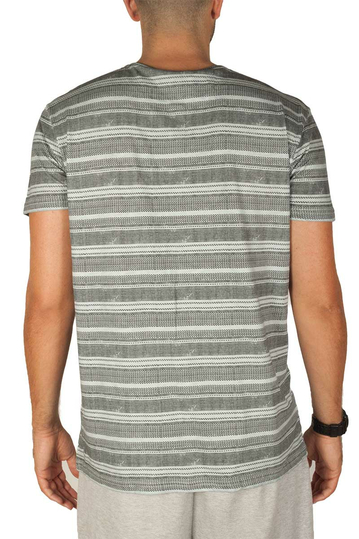Sublevel Striped T-shirt Light Grey
