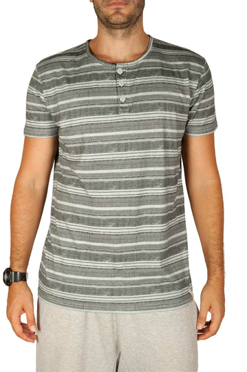 Sublevel Striped T-shirt Light Grey