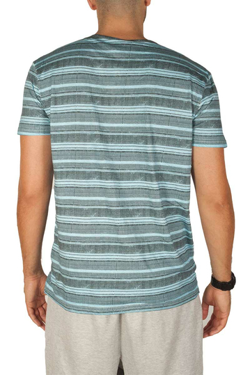 Sublevel Striped T-shirt Light Blue