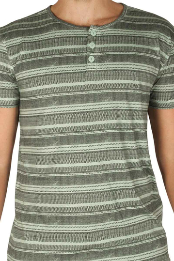 Sublevel Striped T-shirt Light Green