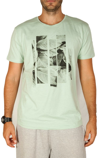 Sublevel T-shirt Leaves Light Green