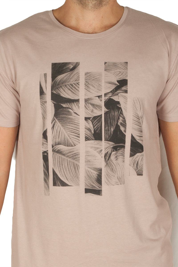 Sublevel T-shirt Leaves Light Purple