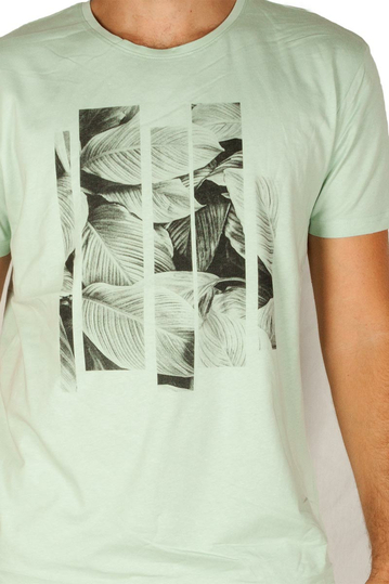 Sublevel T-shirt Leaves Light Green