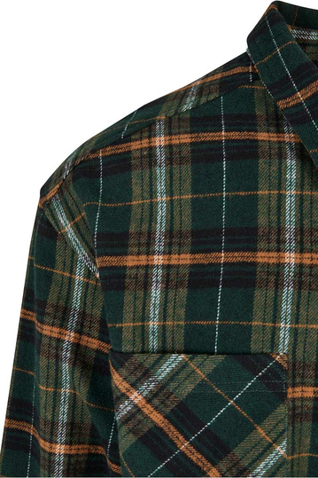 Urban Classics Boxy Fane Shirt Green-Orange