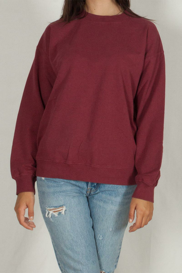 Thinking Mu women's sweatshirt deep red melange