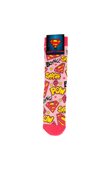 Cimpa DC Supergirl Socks Pink