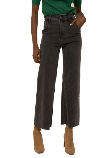 Oraije Wandeline Wide Leg Jeans Charcoal Grey