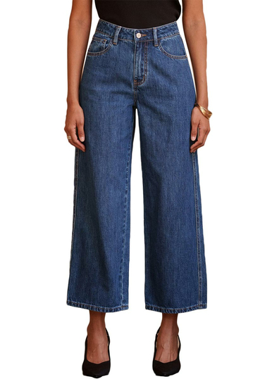 Oraije Colombe Wide Leg Jeans Blue Stone