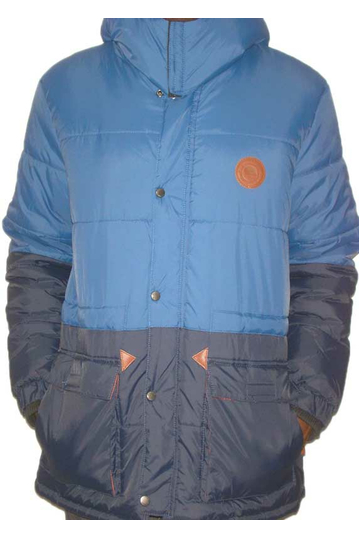 Bellfield men's puffa parka blue