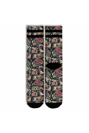 American Socks Money Sucks mid high socks