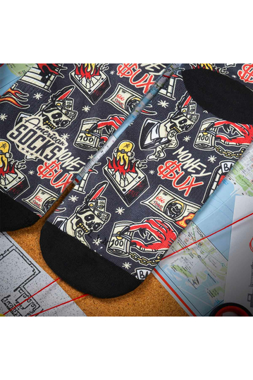 American Socks Money Sucks mid high socks