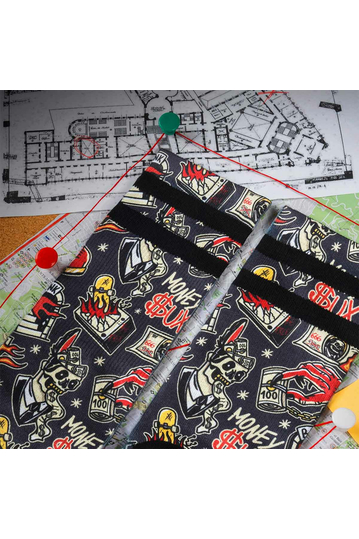 American Socks Money Sucks mid high socks