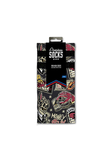 American Socks Money Sucks mid high socks