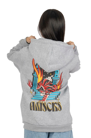 American Socks Guardian's Gate Zip Hoodie Grey