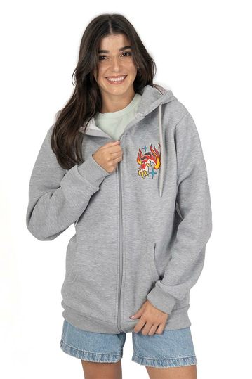 American Socks Guardian's Gate Zip Hoodie Grey