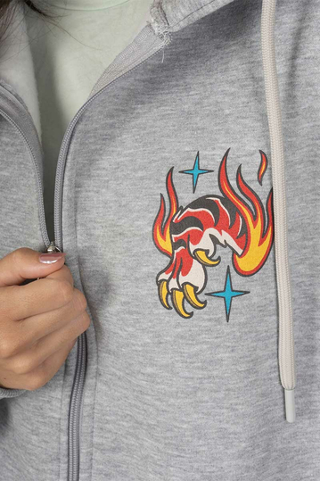 American Socks Guardian's Gate Zip Hoodie Grey