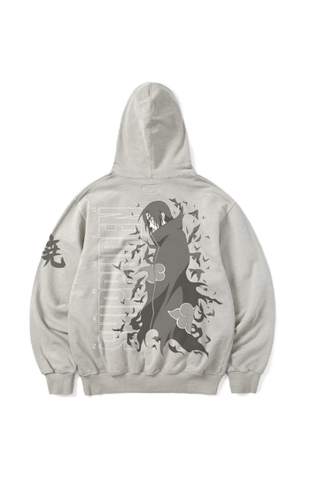 Cotton Division Hoodie Naruto Shippuden Itachi Light Grey