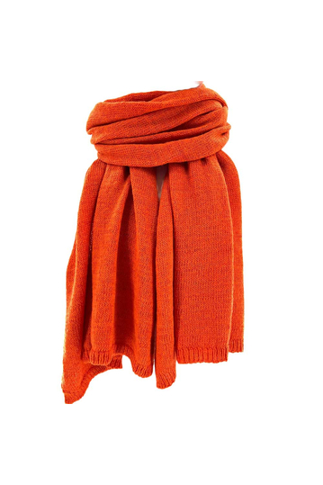 Knitted scarf orange