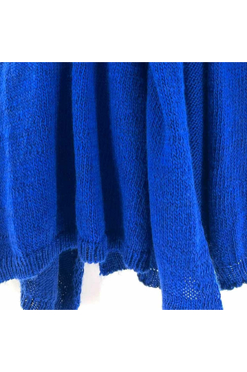 Πλεκτό κασκόλ μπλε ρουά