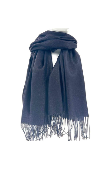 Viscose scarf dark blue