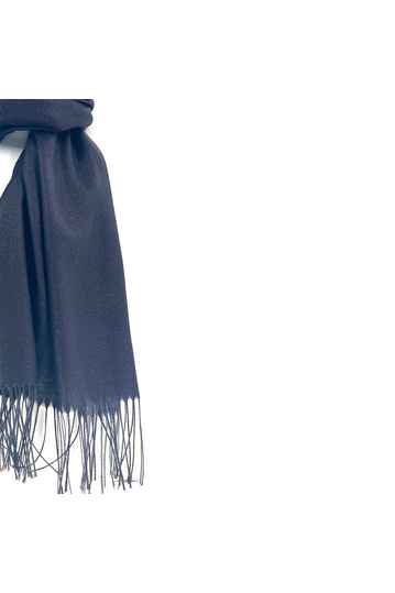 Viscose scarf dark blue