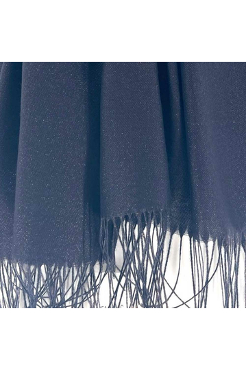 Viscose scarf dark blue