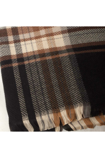 Κασκόλ βισκόζη μαύρο