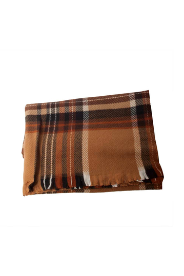 Viscose scarf camel