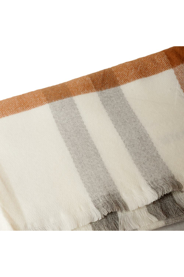 Κασκόλ βισκόζη εκρού/μπεζ/γκρι