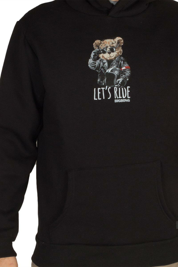 Bigbong μαύρο φούτερ Let's Ride