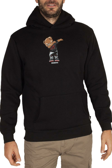 Bigbong Lit Bear Hoodie Black