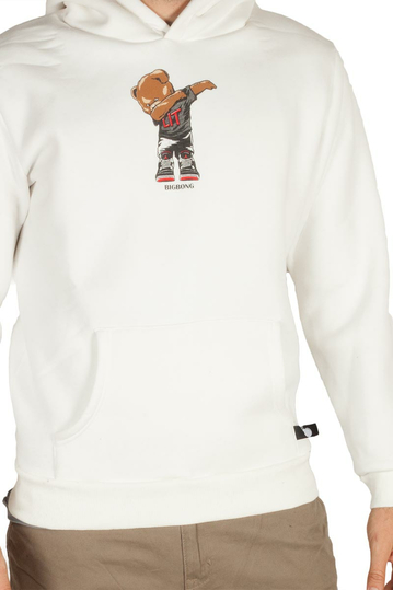 Bigbong λευκό φούτερ Lit Bear