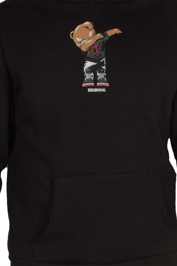 Bigbong μαύρο φούτερ Lit Bear