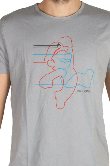 Bigbong Super Mario T-shirt Grey