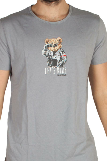 Bigbong Let's Ride T-shirt Grey