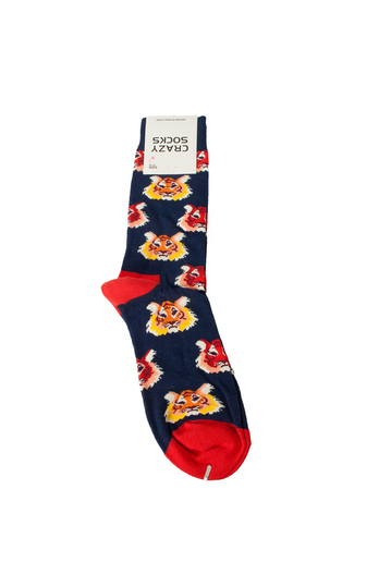 Crazy Socks Lion socks blue