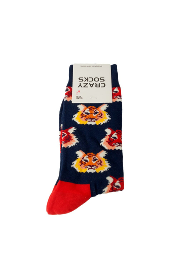 Crazy Socks Lion socks blue