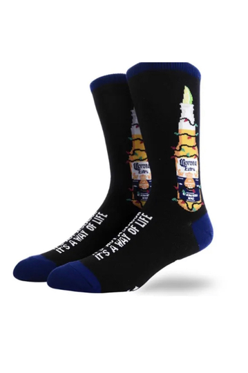 Crazy Socks Corona κάλτσες μαύρες