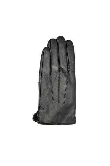 Men's leather gloves black