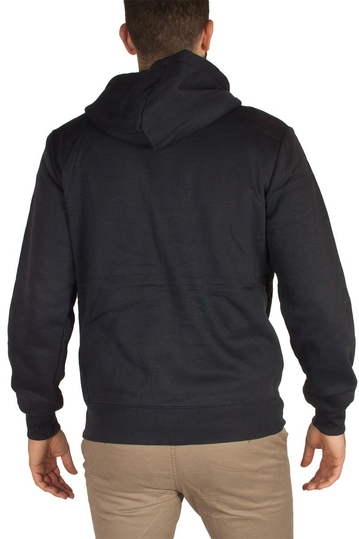 Φούτερ ζακέτα μπλε με κουκούλα