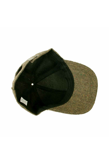 Tweed baseball cap khaki
