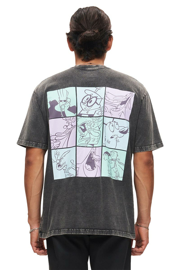 Recovered Relaxed T-shirt Cartoon Network Washed Black