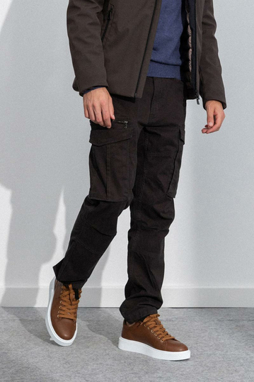 Splendid ανδρικό cargo παντελόνι μαύρο