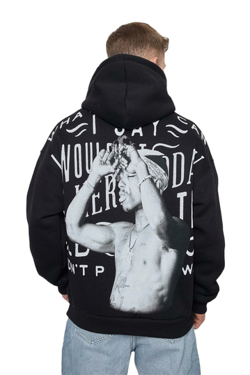 Tupac Hoodie Black