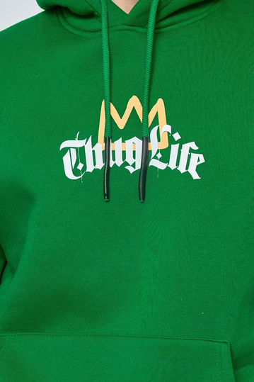 Πράσινο φούτερ Thug Life Tupac