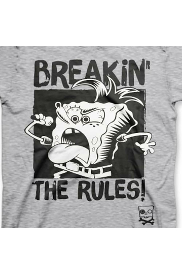 SpongeBob Breakin´ The Rules T-Shirt Heather Grey