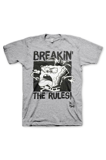 SpongeBob Breakin´ The Rules T-Shirt Heather Grey